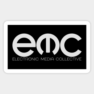 Electronic Media Collective Logo in Light Grey Sticker